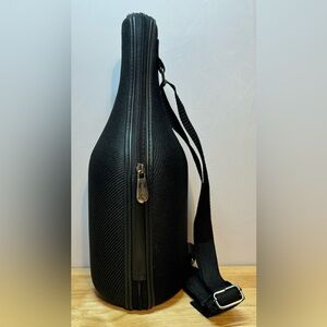 Caddy O Black Wine Bottle Carrier Insulated Cooler w/Corkscrew